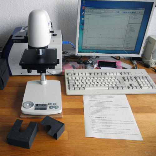 Messplatz Raman-Spektroskopie - Foto G&uuml;nter Frenz