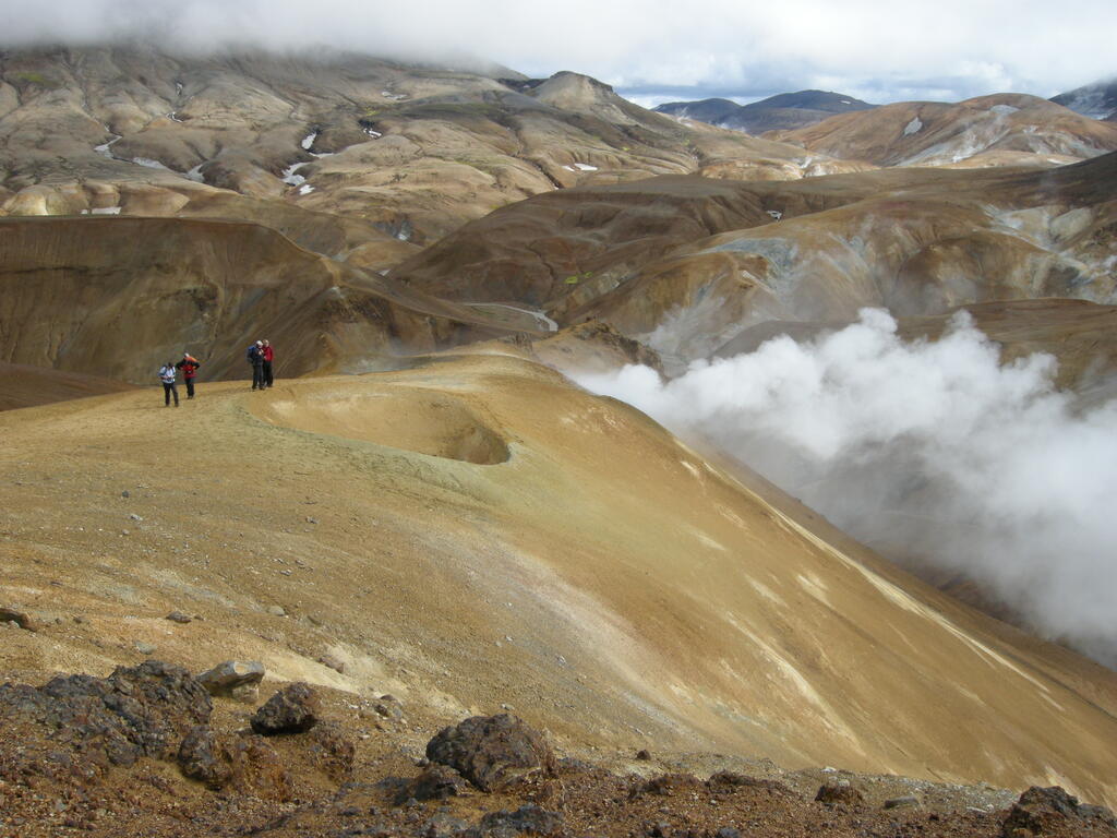Wanderung durch das Geothermalgebiet