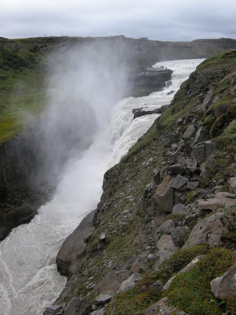 Gullfoss von Osten