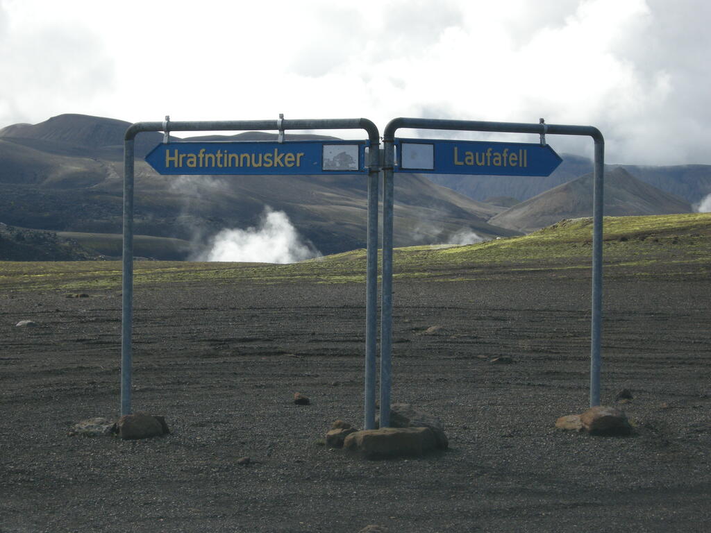 Hrafntinnusker, Wegweiser im Nirgendwo