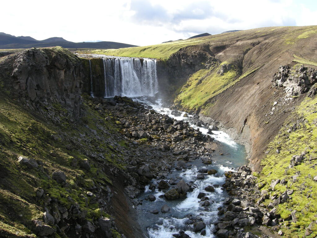 Wasserfall am Markarflj&oacute;t