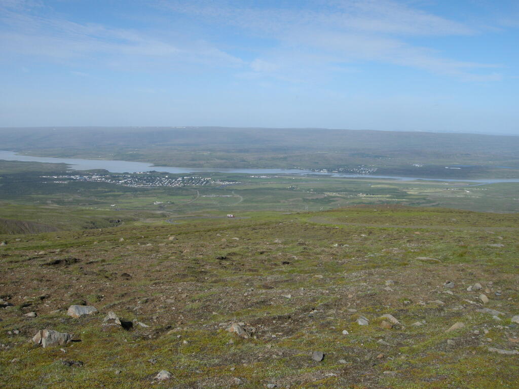 Blick von der Fjar&eth;arhei&eth;i nach Egilssta&eth;ir