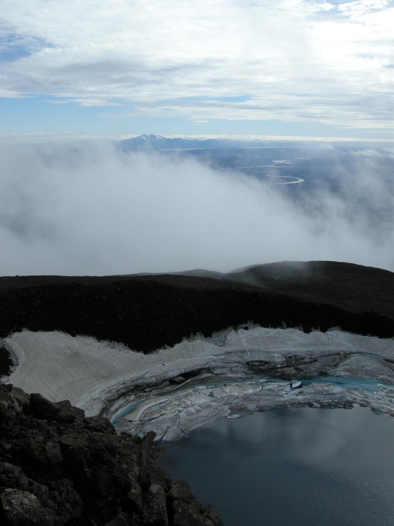 Aufstieg Her&eth;ubrei&eth;, Blick zum Sn&aelig;fell