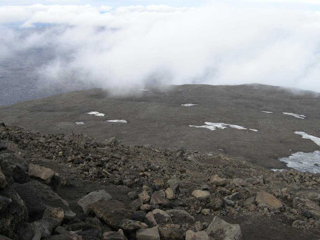 Aufstieg Her&eth;ubrei&eth;, der Abstiegsweg
