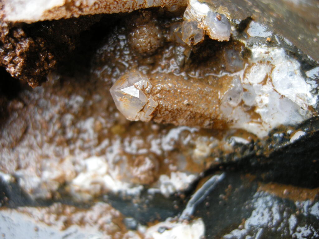 Quarz-Szepter in situ