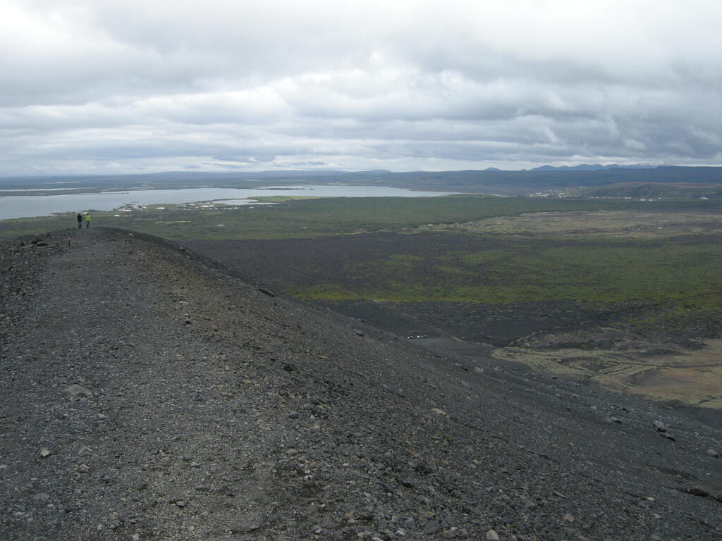 Blick vom Hverfjall zum M&yacute;vatn