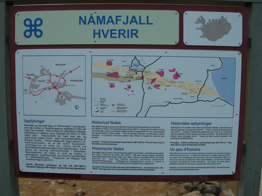 Infotafel bei N&aacute;mafjall