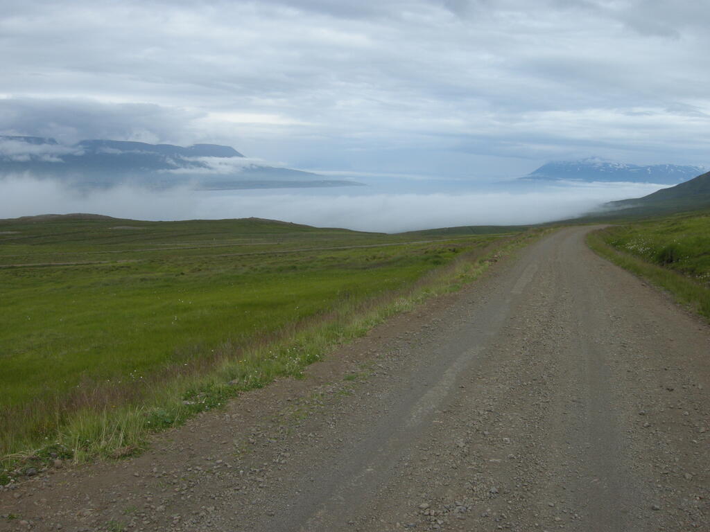 Nebel &uuml;ber dem Eyjafj&ouml;r&eth;ur