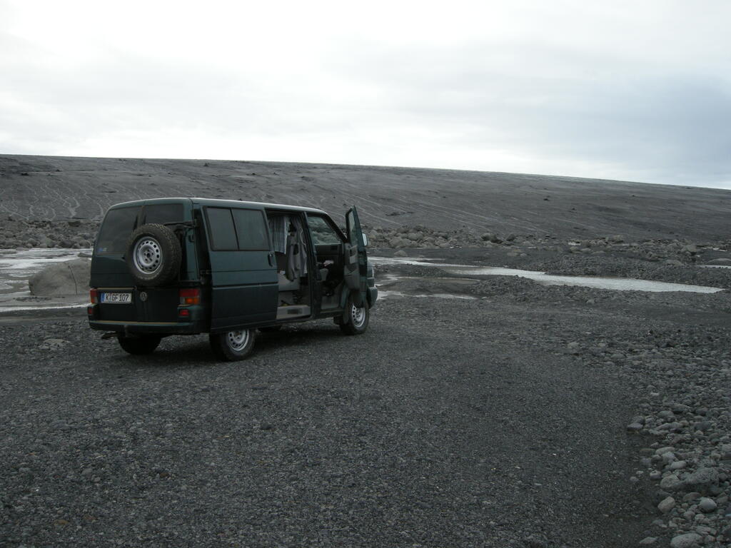 Ende der Stra&szlig;e am Hofsj&ouml;kull