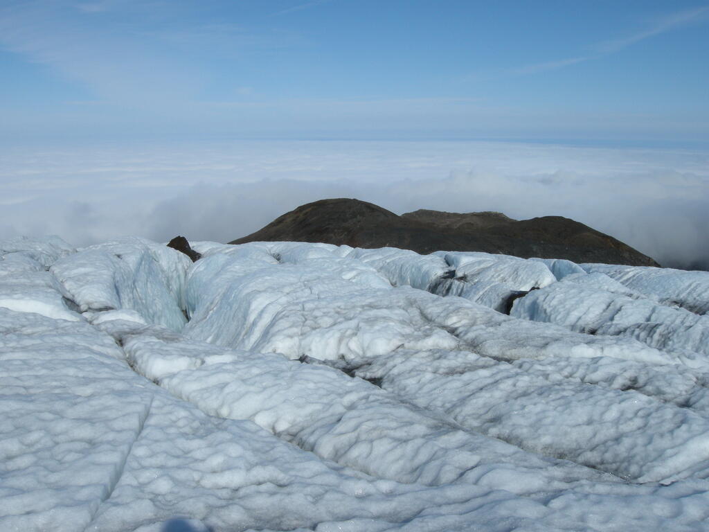Sn&aelig;fellsj&ouml;kull, auf dem Gletscher