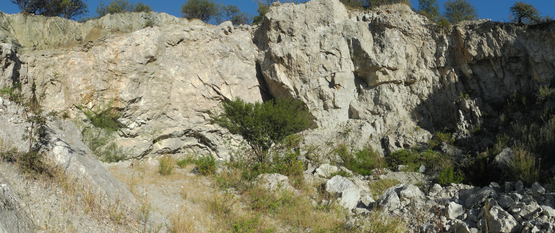 Panorama eines weiteren Teils des Steinbruchs