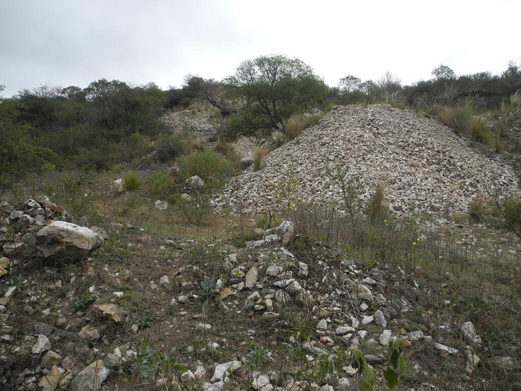 Teil von La Gloria mit einer Halde