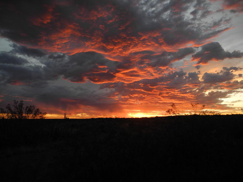 Sonnenuntergang in Mina Gonzalito