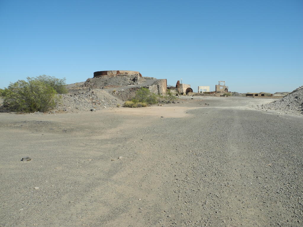 Mina Gonzalito, Reste der Erzverarbeitungsanlagen