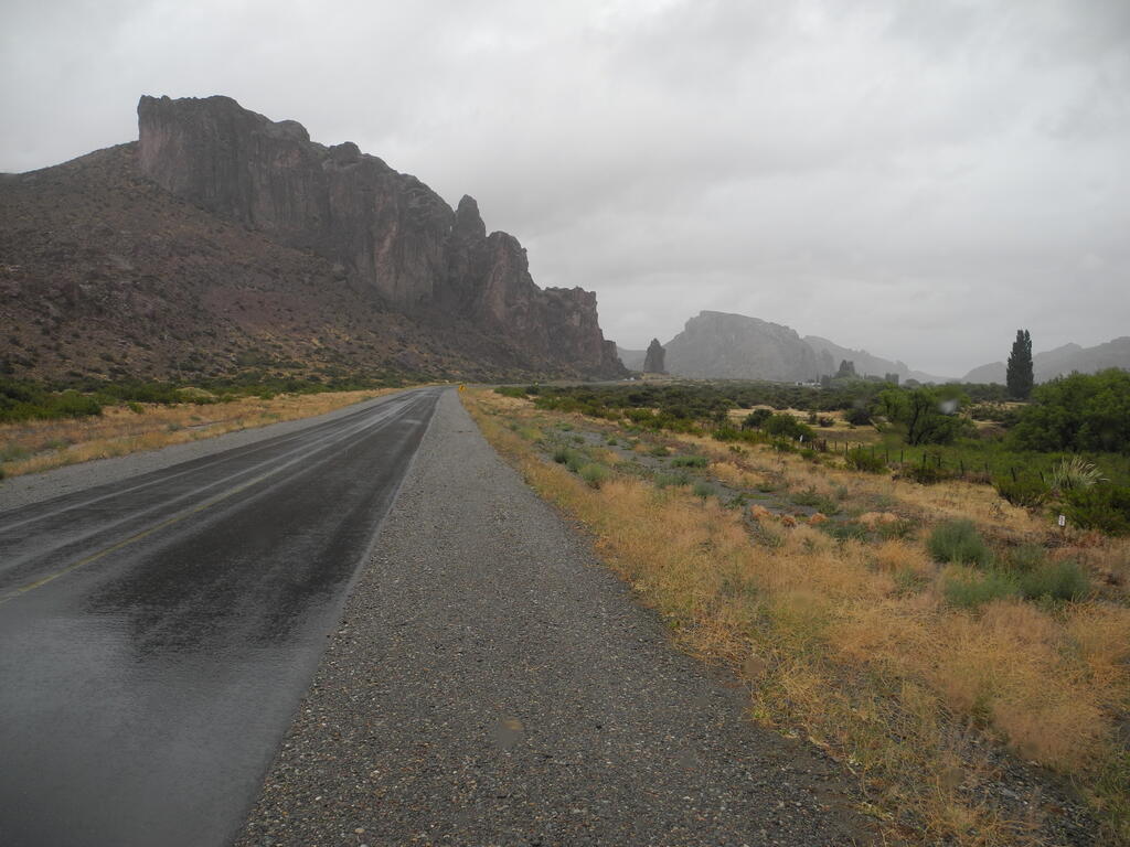 Felsen im Tal des Rio Chubut