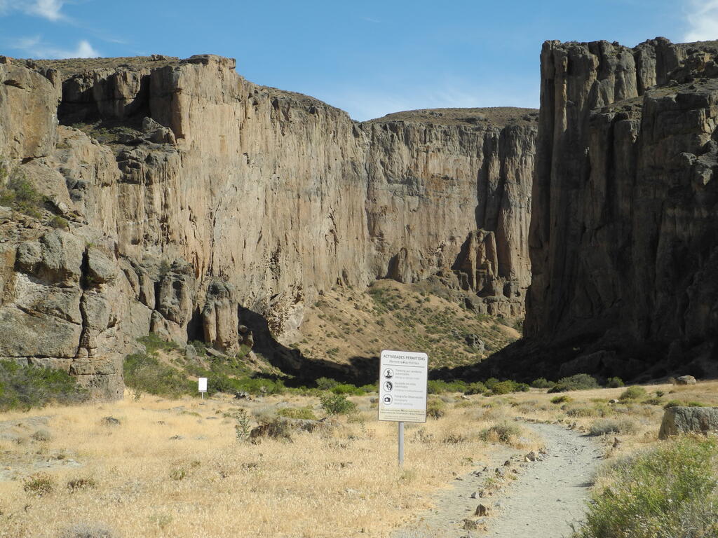 Eingang zur Schlucht Buitrera