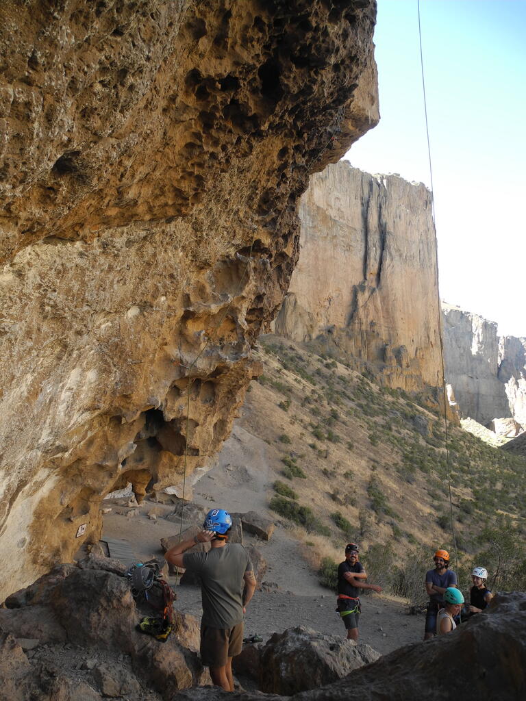 Die Route Mikey Mouse (6b) im Sektor El Alero