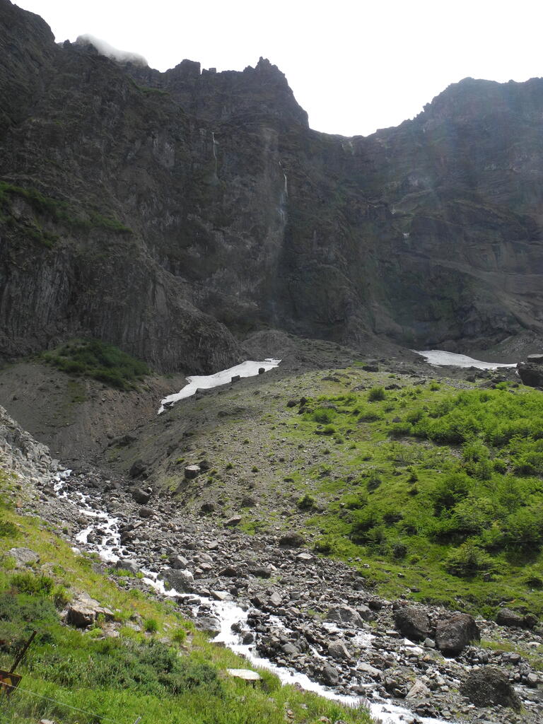Wasserf&auml;lle teils vom Wind verweht