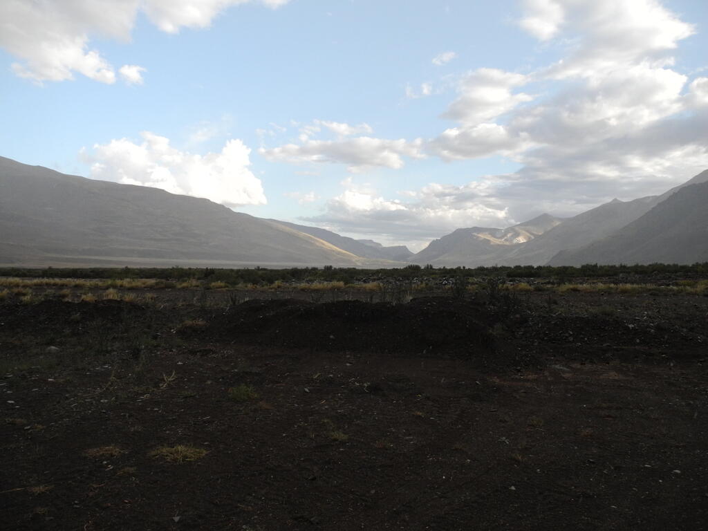 Aussicht am Abend im Tal des Rio Grande
