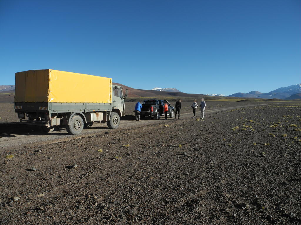 Im holperigen Teil der Piste