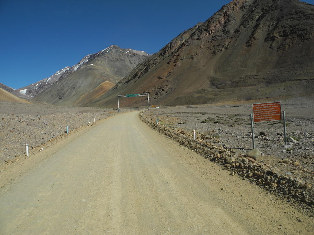 Paso Agua Negra, argentinische Seite