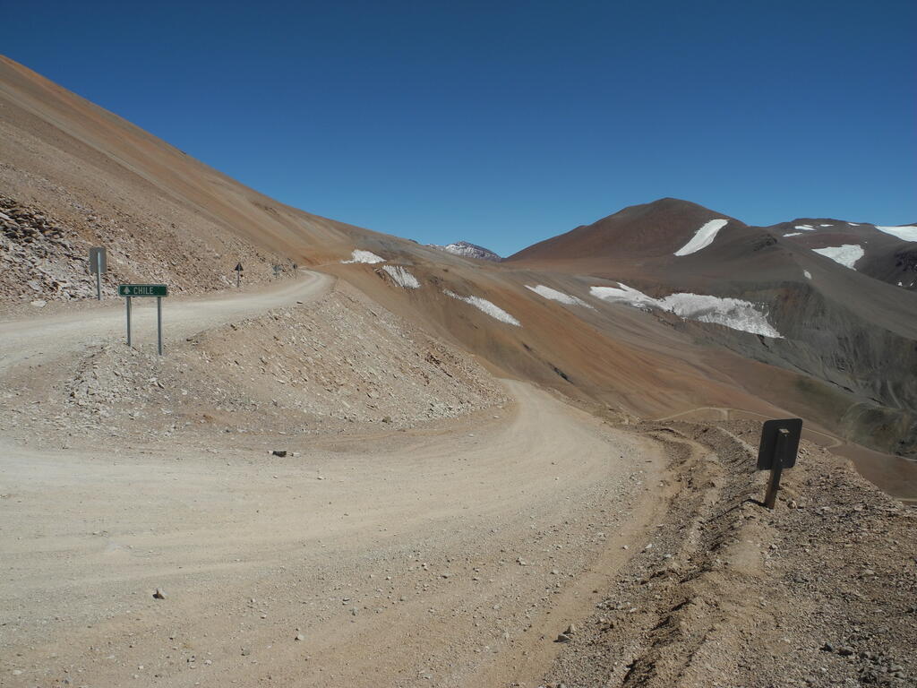 Paso Agua Negra, argentinische Seite