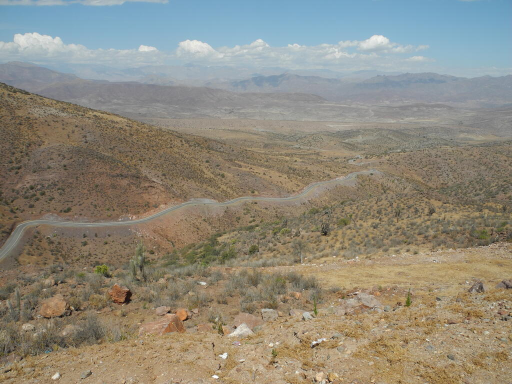 Stra&szlig;e von Andacollo nach Samo Alto