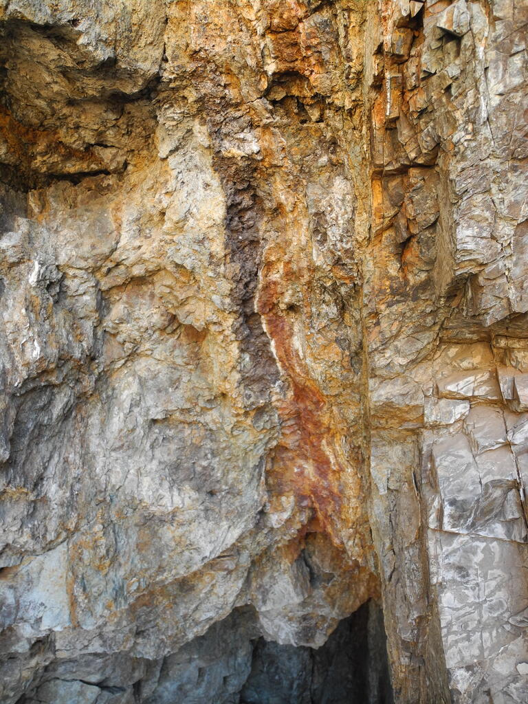 Verwitterter Erzgang