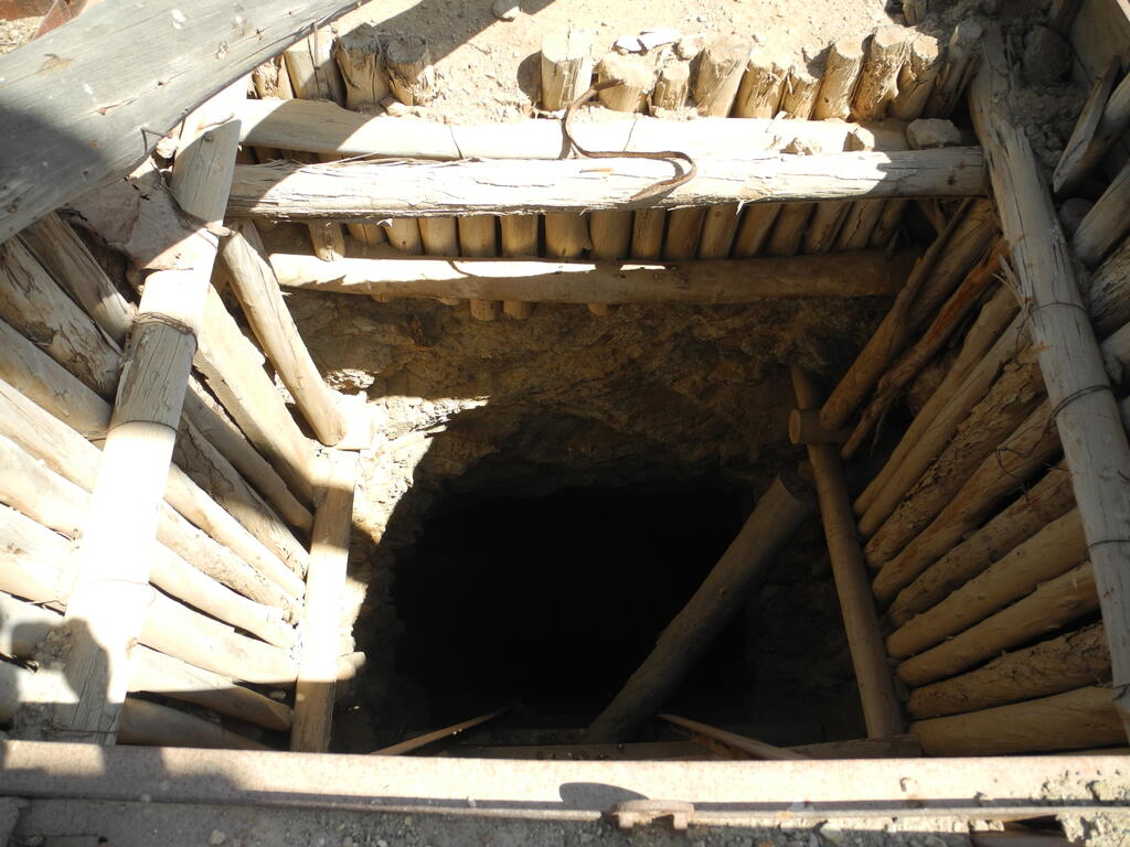 Blick in den Schacht