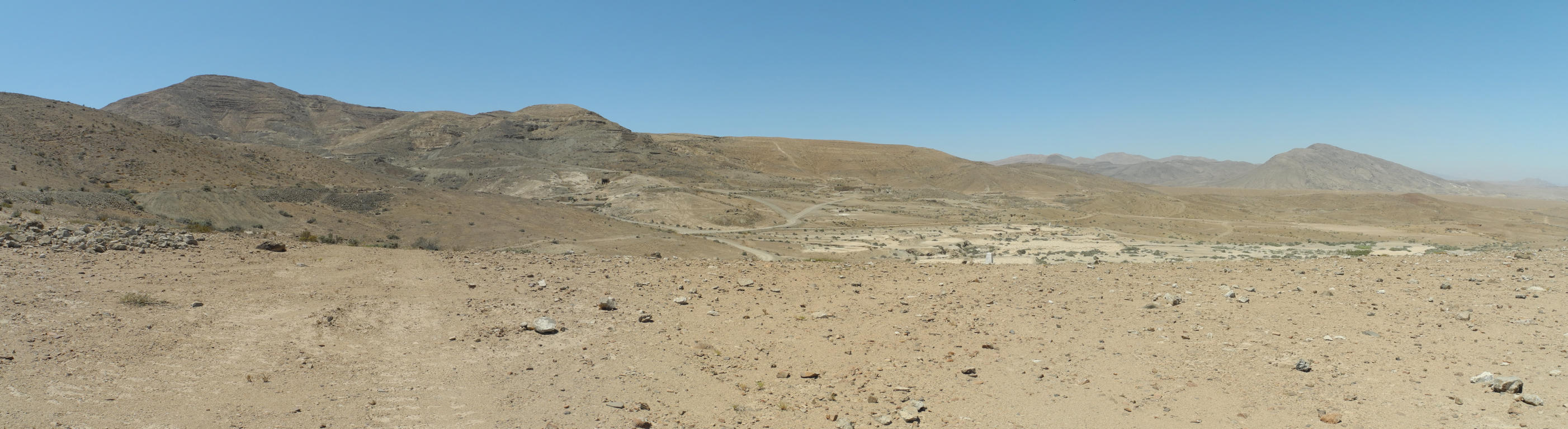 Panorama des Gel&auml;ndes von Mineral Cha&ntilde;arcillo