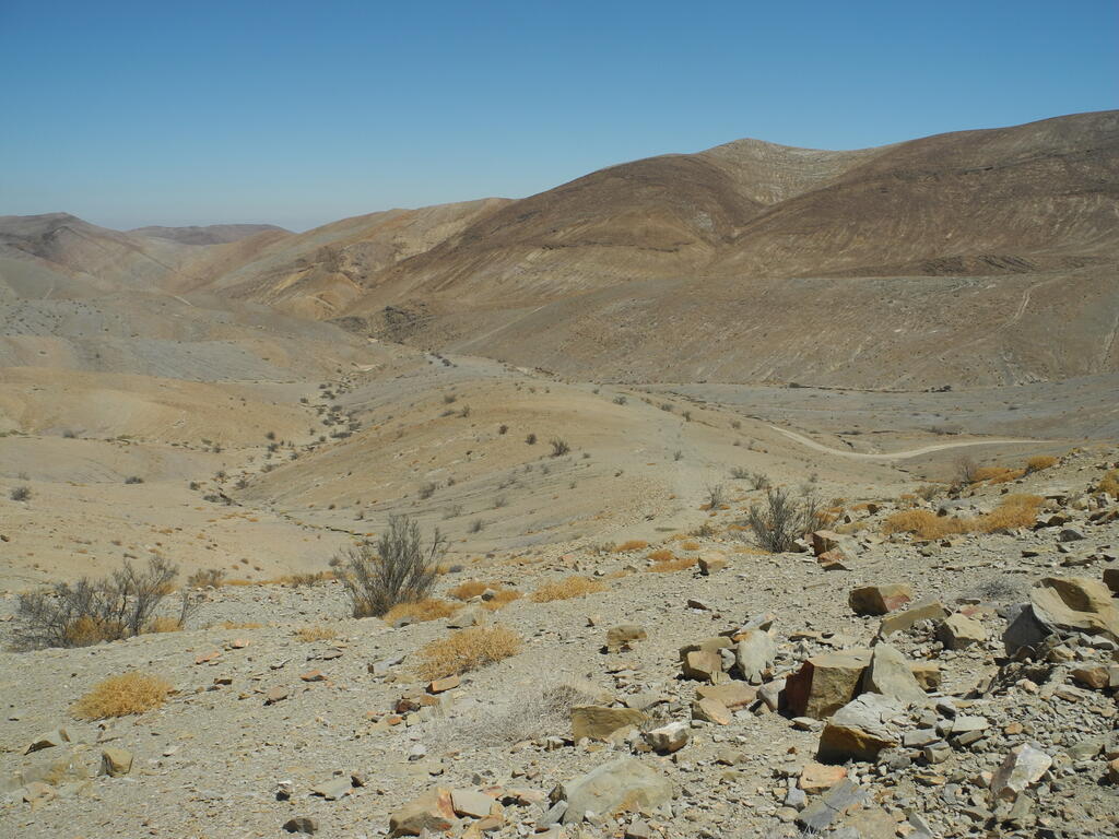 R&uuml;ckblick auf Stra&szlig;e C-423 vom Pass aus