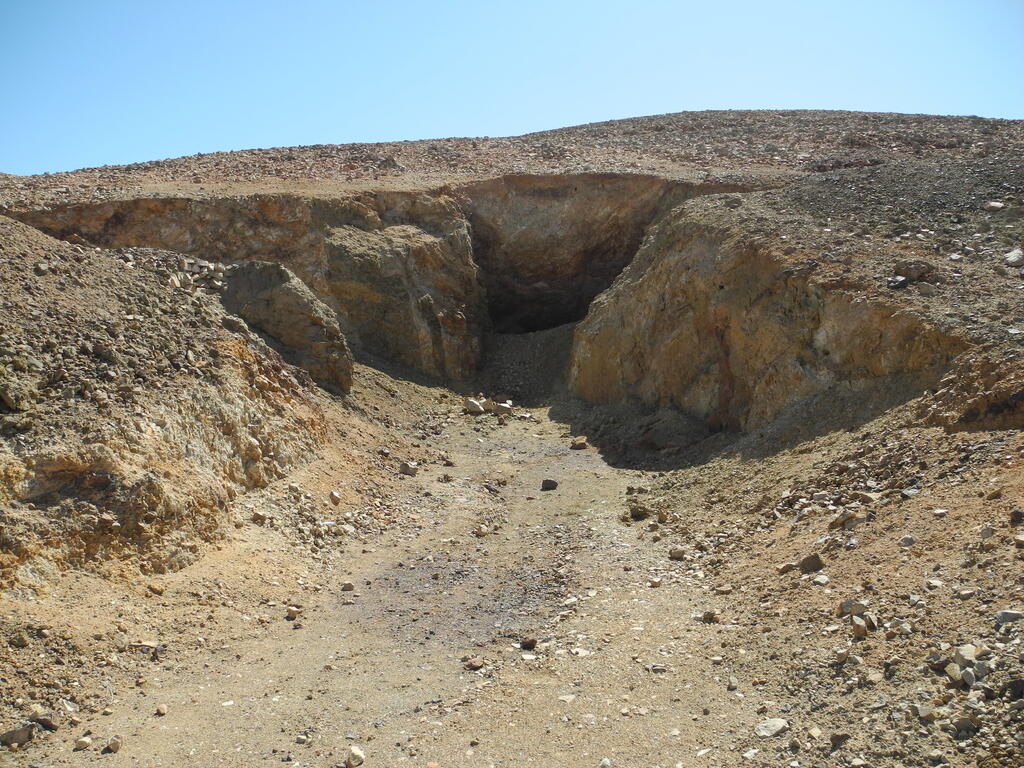 Zweite freigelegte Stelle des Erzgangs