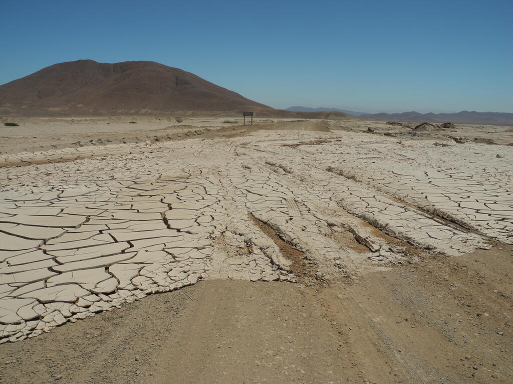 Auswaschung an der Stra&szlig;e C-119-B