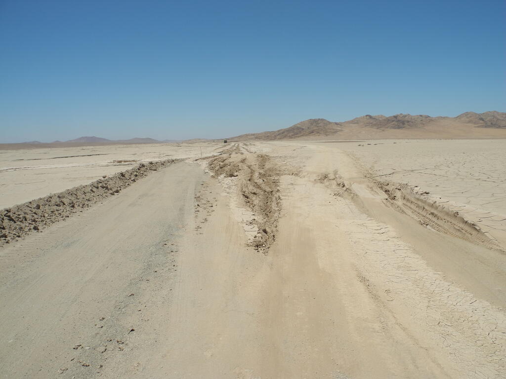 Auswaschung an der Stra&szlig;e C-119-B