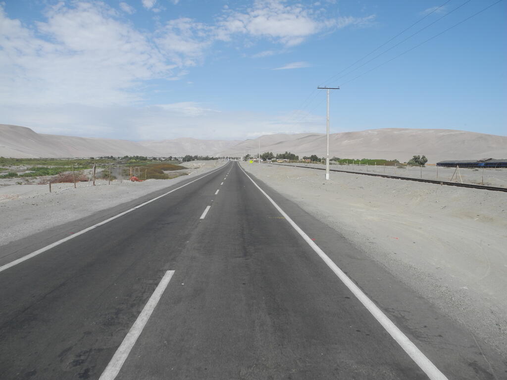 Ruta 11 im unteren Talbereich