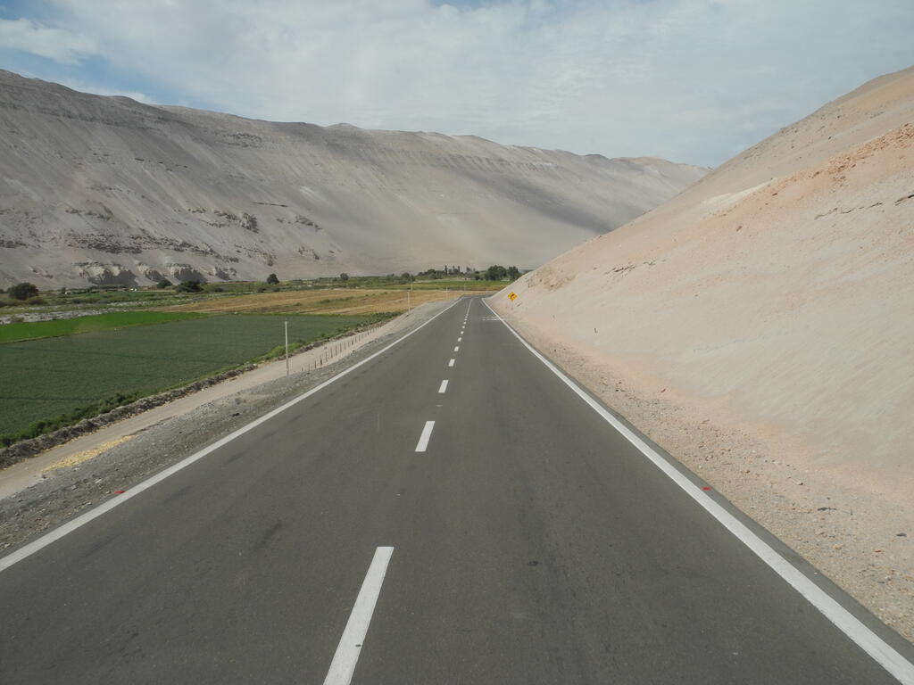 Ruta 11 im unteren Talbereich