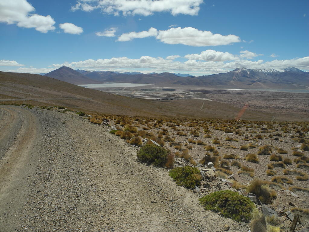 Anlagen des Tagebaus Collaguasi