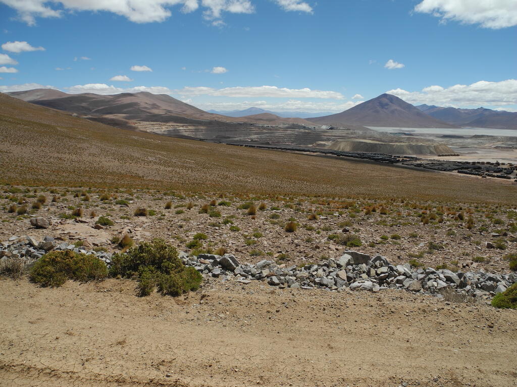 Anlagen des Tagebaus Collaguasi
