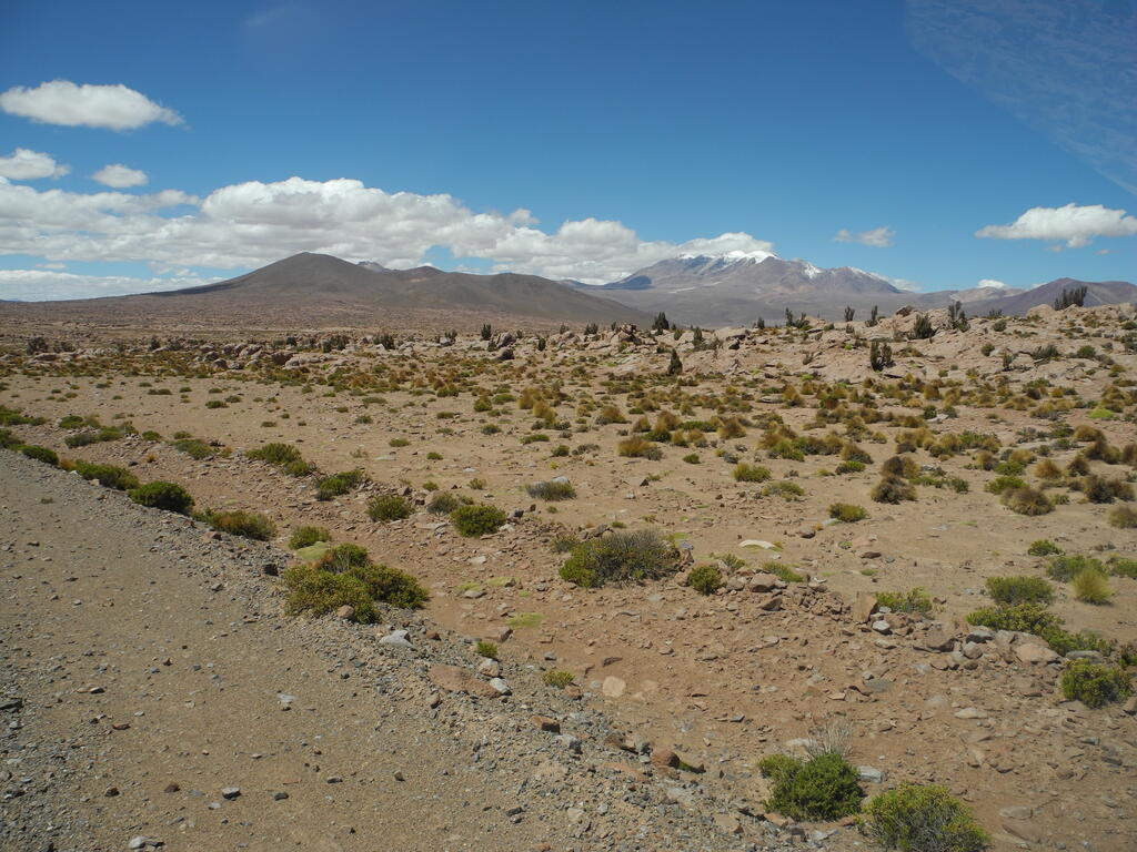 Gesteinsformationen neben der Stra&szlig;e