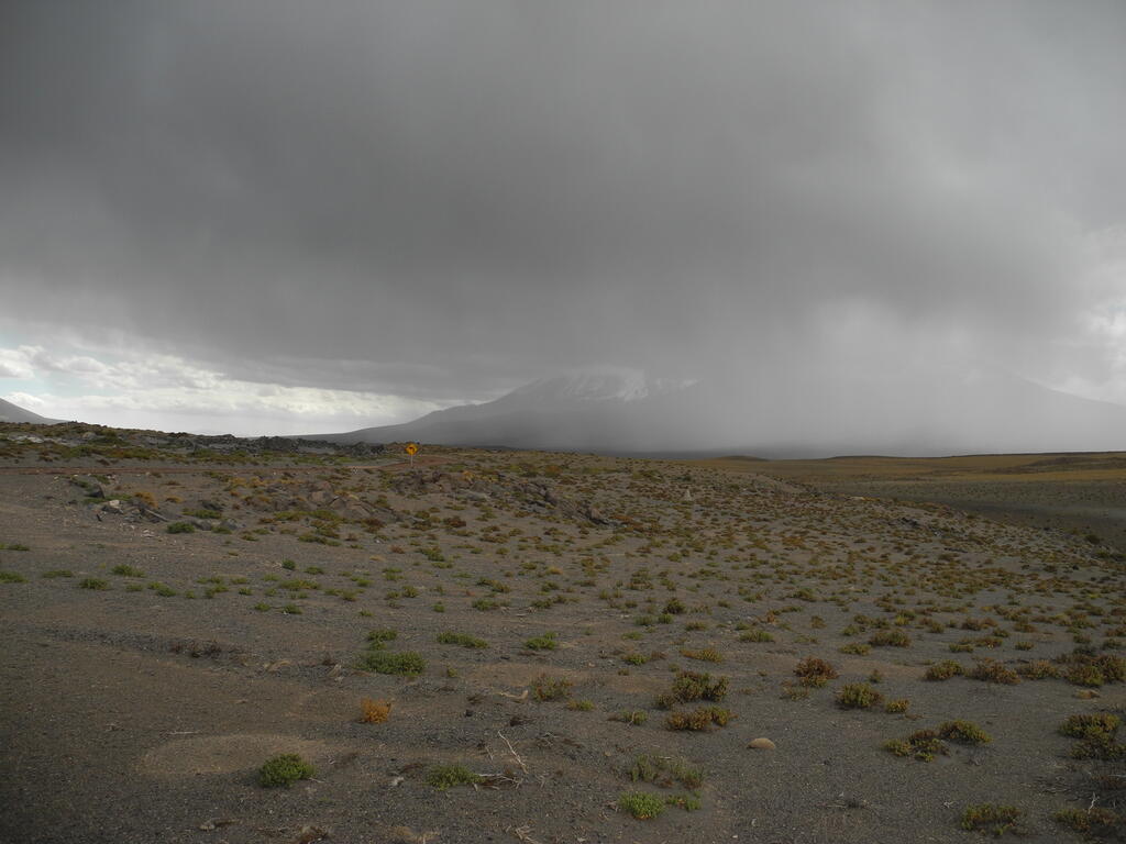 Ein Regenschauer zieht vorbei