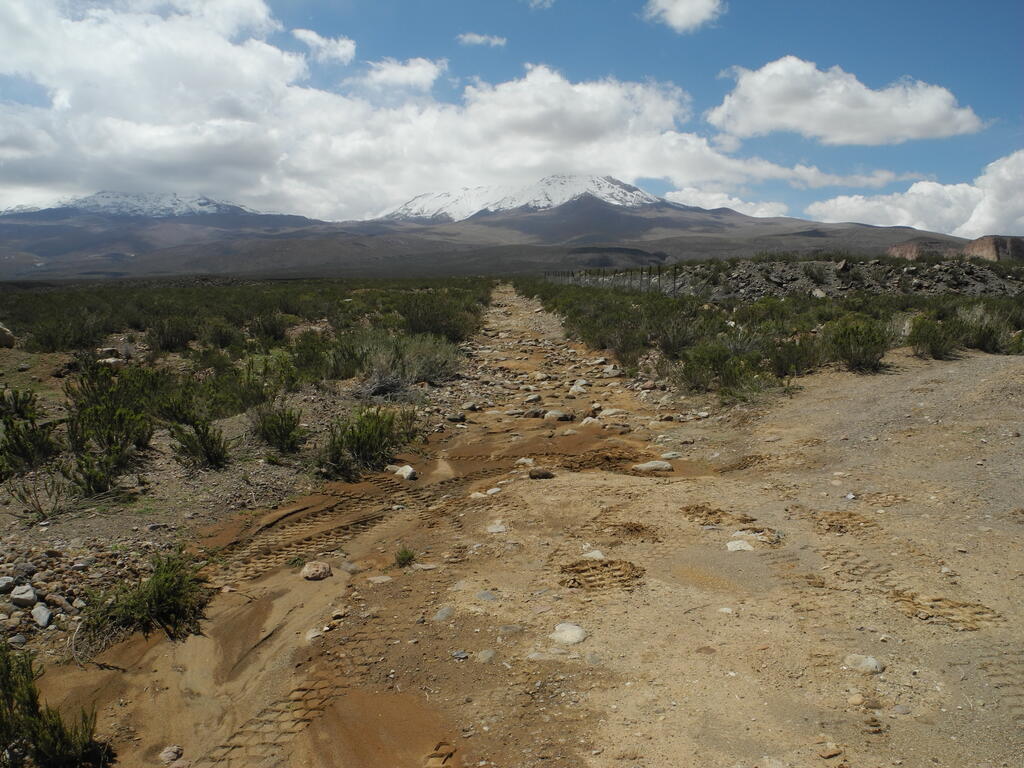 Ende der befahrbaren Stra&szlig;e bei Toconce