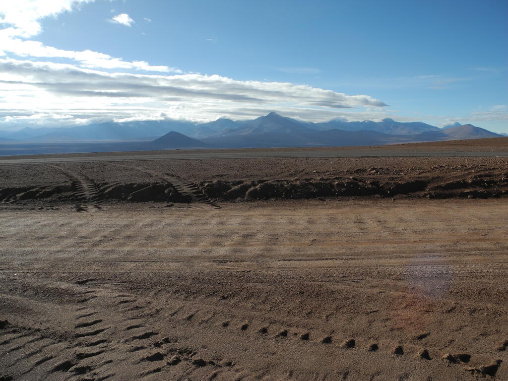 Aussicht von der Passh&ouml;he vor dem Tal von El Tatio