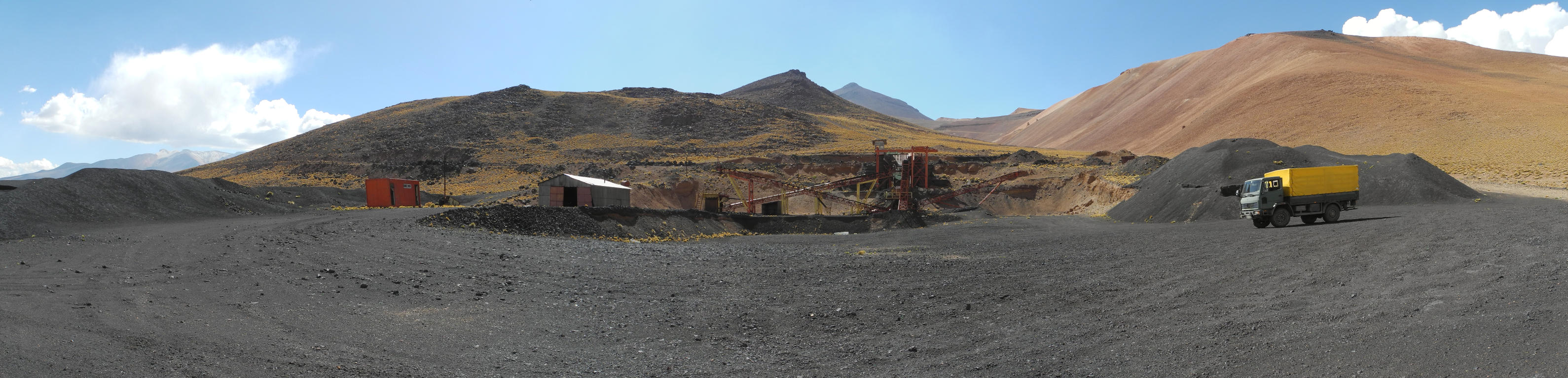 Panorama der Verarbeitungsanlagen der Mina El Laco
