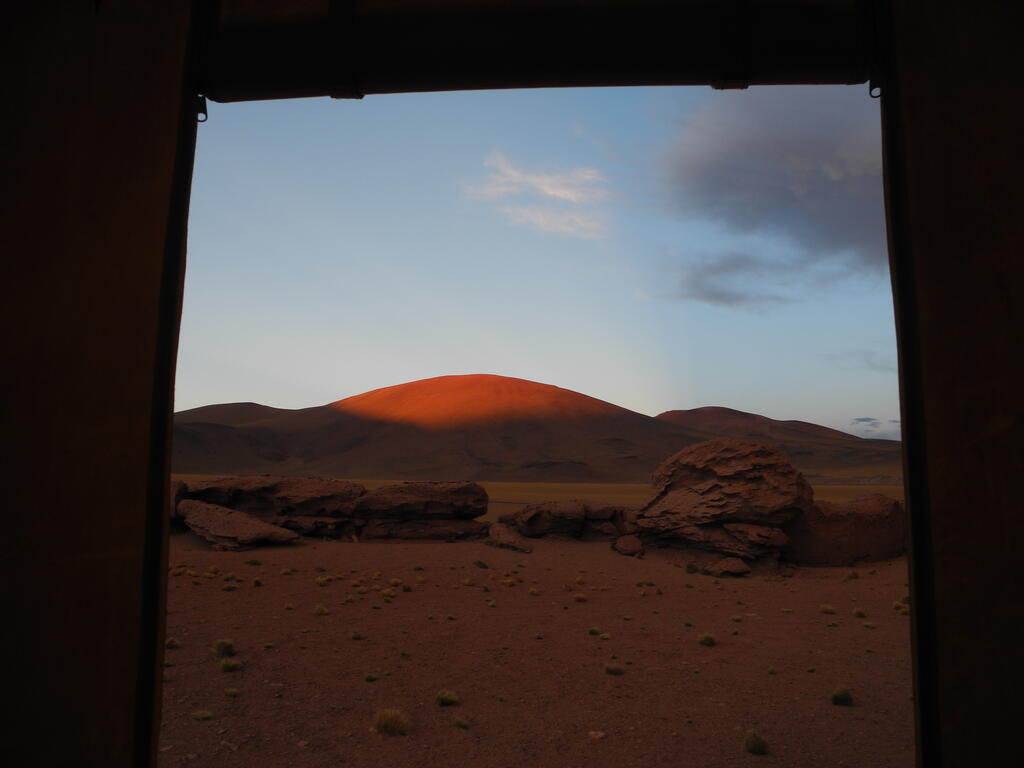 Letztes Sonnenlicht am Abend