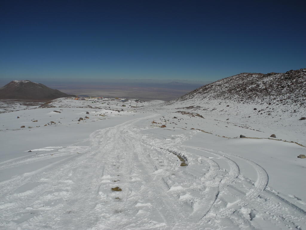 Blick zur&uuml;ck zum Observatorium