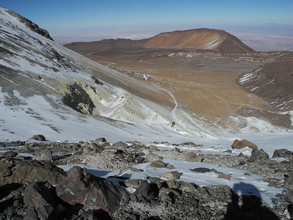 Blick nach unten vom ersten Rastplatz
