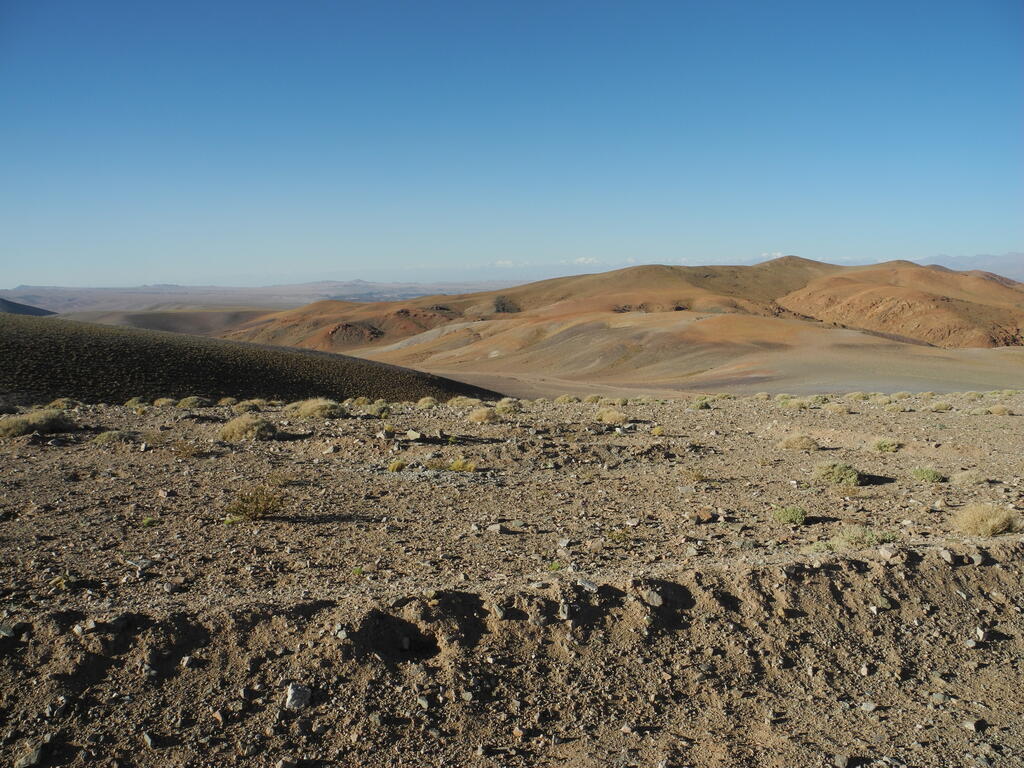 Aussicht nach Norden vom &Uuml;bernachtungsplatz