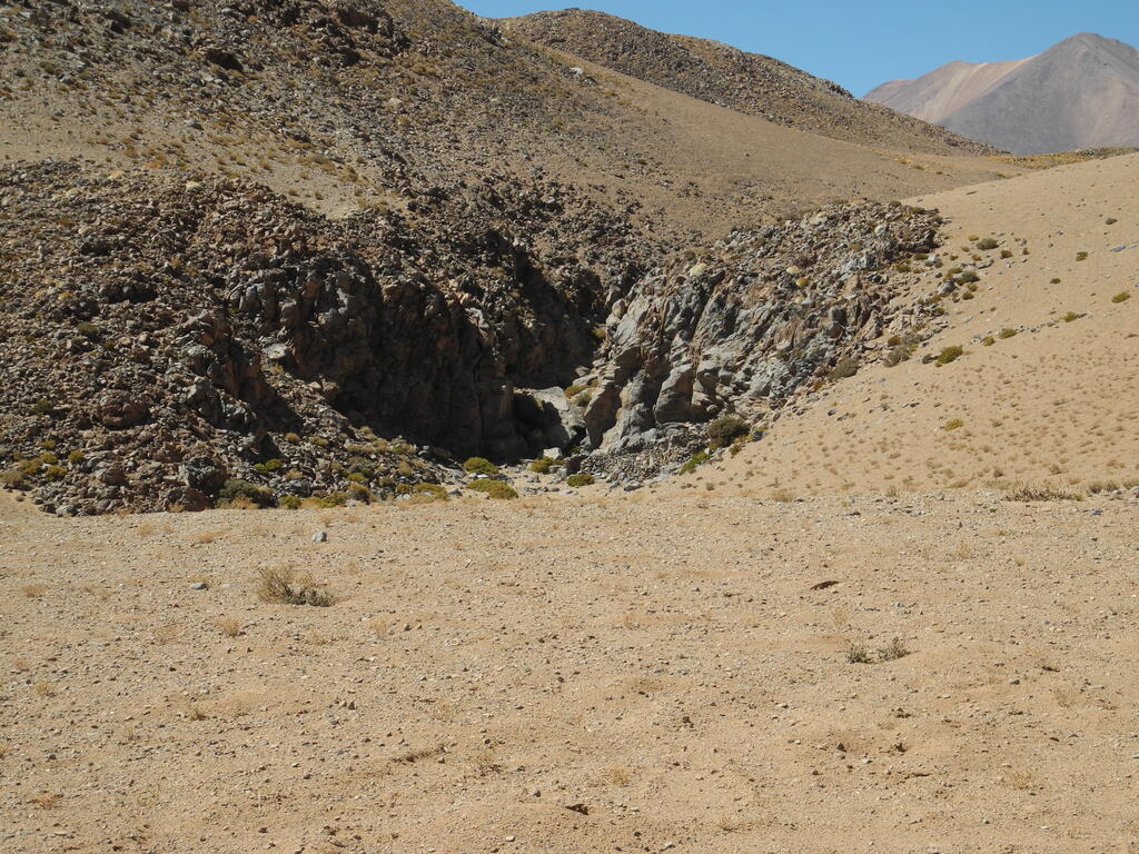 Erste kleine Schlucht mit Vizcachas