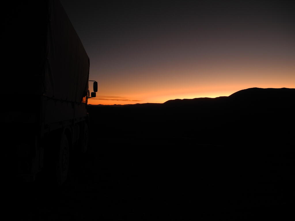 Sonnenuntergang in der W&uuml;ste