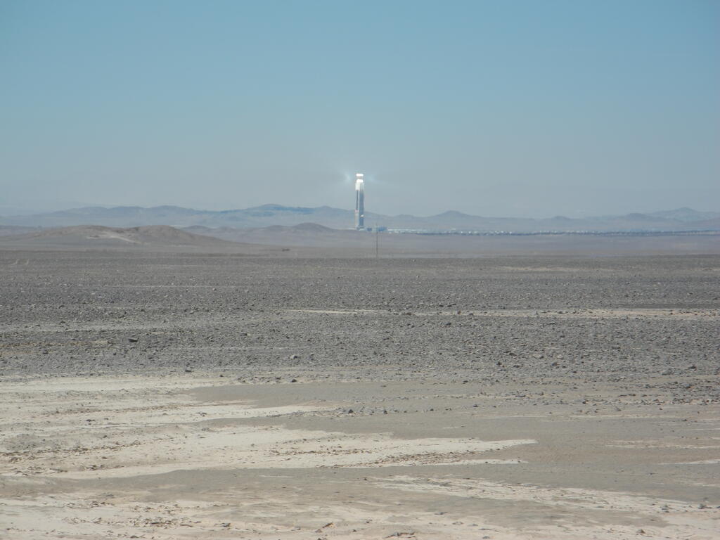 Der Solar-Turm in der N&auml;he von Chacabuco